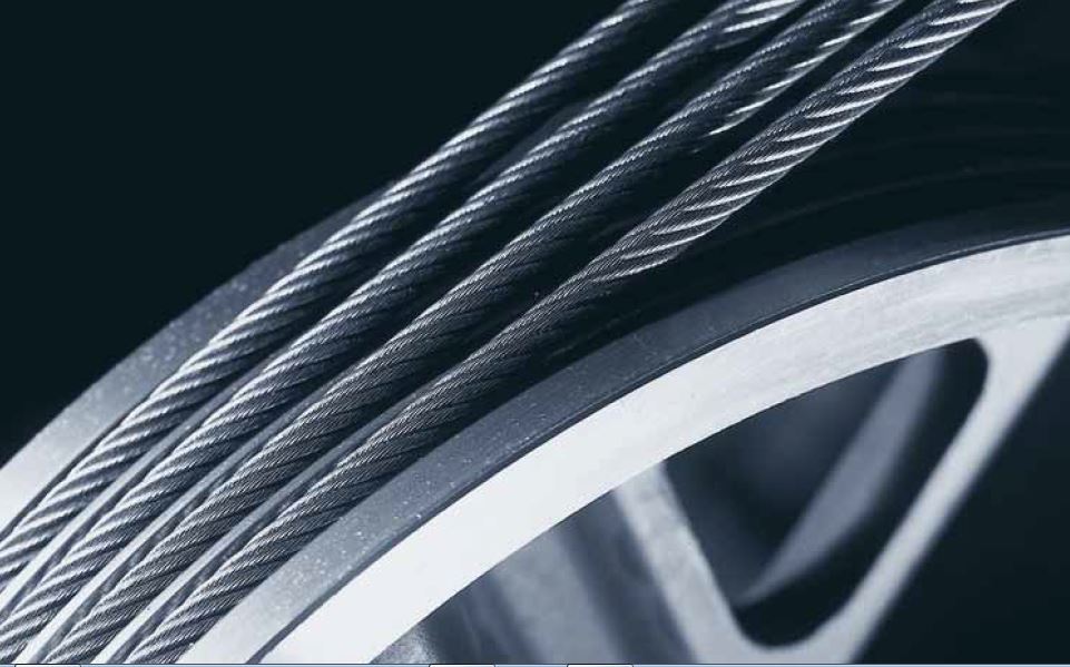 سیم بکسل آسانسور به عنوان عنصر اصلی در مکانیزم حرکتی آسانسور